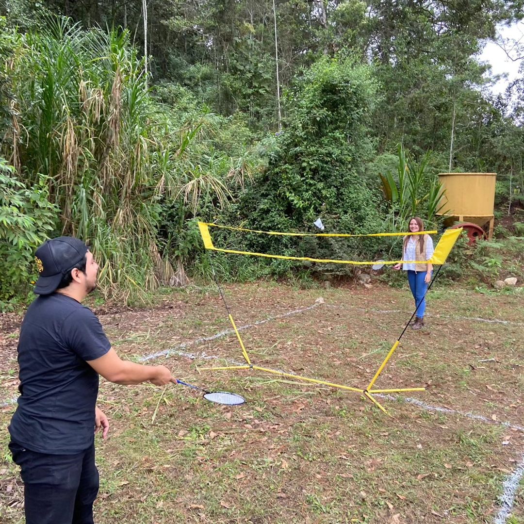 Outdoor games on the lawn
